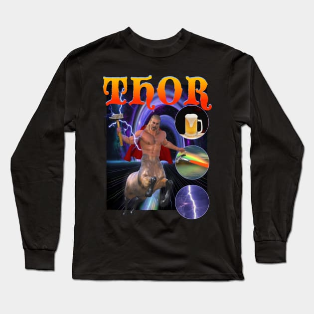 THOR (Ancient Mythological Figure) Parody God Rap Tee, Tapestry, Mug, Sticker + More Long Sleeve T-Shirt by blueversion